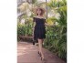 Đầm xoè ren trễ vai