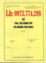 Bán sách quyển sổ thu, chi đảng phí và nguồn thu khác (Mẫu số S03/ĐP)