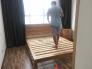 Giường 3 nan ngang gỗ sồi Mỹ 1m6