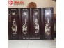 Tranh tứ quý khảm gỗ gụ