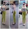 Quần skinny color lưng cao (QD125)