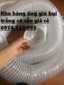 Ống hút bụi co giãn đàn hồi phi 100,ống gió bụi trắng giá rẻ