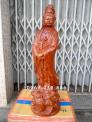 Phật Bà Quan Âm gỗ hương cao 60cm - T14HL60