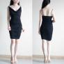 Đầm Thiết Kế Nhún Ôm Body Màu Đen New