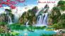 gạch tranh 3d - tranh gạch 3d hồ sen 3d hk097
