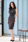 Đầm body sọc đính nơ thanh lịch (DB2401)