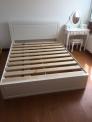 Giường ngủ gỗ sồi màu trắng 2 hộc kéo 1m6x2m