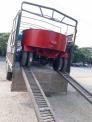 (Xe) Máy trộn bê tông 12 bao tự hành 2 cầu = 2 khối, cầu trộn 9 tấn