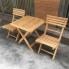 Bộ bàn ghế gỗ xếp 1 bàn + 2 ghế