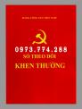 Bán sổ theo dõi khen thưởng