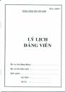 - Bán quyển Lý lịch người xin vào đảng, LLđảng viên