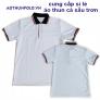 sỉ lẻ áo thun polo trắng giá rẽ - áo trơn