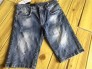 Quần short Jean nam rách màu xanh