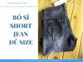 Xưởng chuyên sỉ quần Short Jean nam, nữ