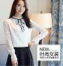 Áo ren tay dài phối nơ