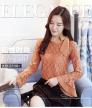 Áo nữ tay dài phối nơ cổ