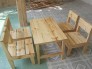 Bộ bàn ghế gỗ thấp kinh doanh quán ăn tiện lợi