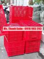 Sóng nhựa hở, sọt nhựa kéo hàng, sóng 5 bánh xe, sóng 8 bánh xe