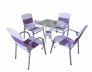 Bàn ghế mây nhựa cafe giá rẻ tại xưởng sản xuất 00071