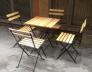 bàn ghế gỗ cafe giá rẻ tại xưởng sản xuất HGH 462