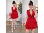 Set vest và váy xếp ly