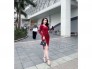 Đầm body dây rút