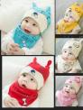 Set khăn mũ đáng yêu cho bé