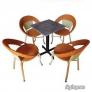 bàn ghế cafe mây nhựa giá rẻ tại xưởng sản xuất HGH 526