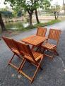 Thanh Lý Bộ Bàn Ghế Gỗ Cafe Giá Rẻ hcm-MMN