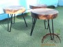 Ghế đẩu mặt gỗ me tây 01