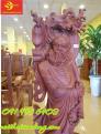 Đạt ma gỗ hương cao 1m3