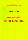 Sổ giao nhận hồ sơ đảng viên