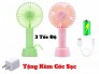 Quạt Sạc Cầm Tay Mini Kèm Chân Đứng + Tặng Kèm Cóc Sạc