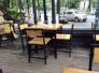 bàn ghế gổ cafe giá rẻ tại xưởng sản xuất HGH 1279