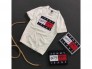 Áo thun nam cao cấp cổ tròn xuất khẩu chữ ký tommy