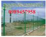 Làm Lưới hàng rào sơn tĩnh điện  phi 5 ô 75x200, hàng rào mạ kẽm nhúng nóng D5 75x200