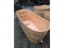 Bồn tắm gỗ dáng oval
