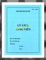 In quyển lý lịch đảng viên