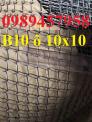 Lưới b10 ô 10x10, b20 ô 20x20 mạ kẽm giao hàng tận nơi