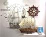 Mô Hình Thuyền Gỗ Chở Hàng FRANCE II - Thân tàu 60cm - Loại 2