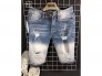 Quần short jeans nam cao cấp rách wax