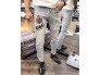Quần jeans nam wax cao cấp rách gối D&C
