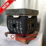 Bộ bếp/ lò nướng than bằng gang kiểu nhật bản và miếng đá nướng thịt tại bàn Quận 3