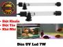 Đèn UV Led 7W Khử Mùi Diệt Khuẩn Tảo Làm Sạch Bể Cá Dưới 500 Lít
