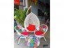 Ghế trứng dây nhựa giả mây bao đẹp