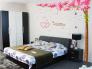 Bộ 6 khung kèm decal cây hoa đỏ