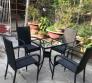 thanh lý gấp bộ bàn ghế cafe nhựa giả mây giá rẻ