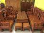 Bộ Bàn Ghế Chạm Đào Tay 14 Tuyển Chọn Vân