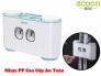 Hộp Treo Tường Để Bàn Chải Ly Năn Kem Đánh Răng Ecoco-MSN181354