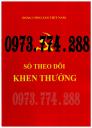 Nẫu sổ theo dõi khen thưởng